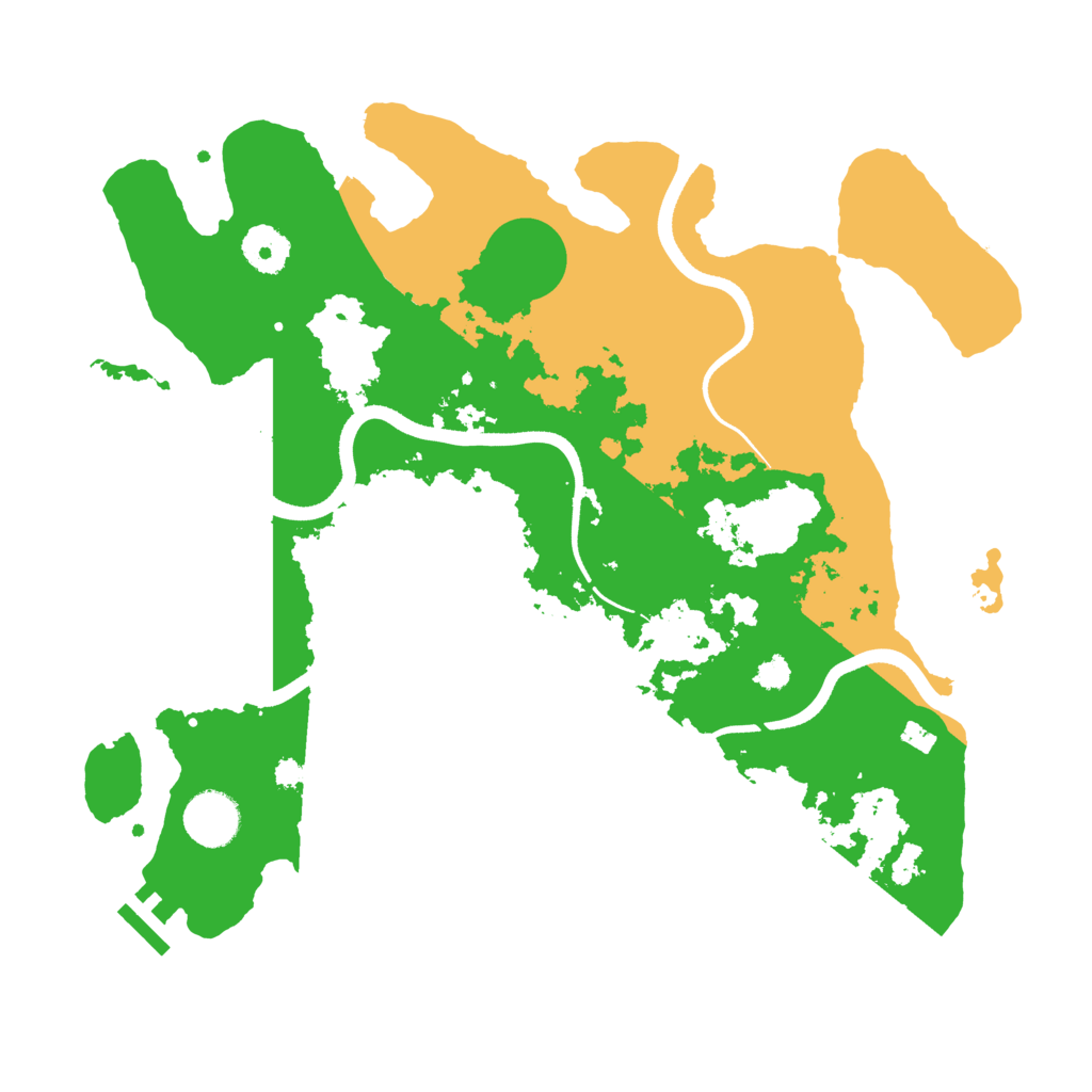 Biome Rust Map: Procedural Map, Size: 3500, Seed: 857196477