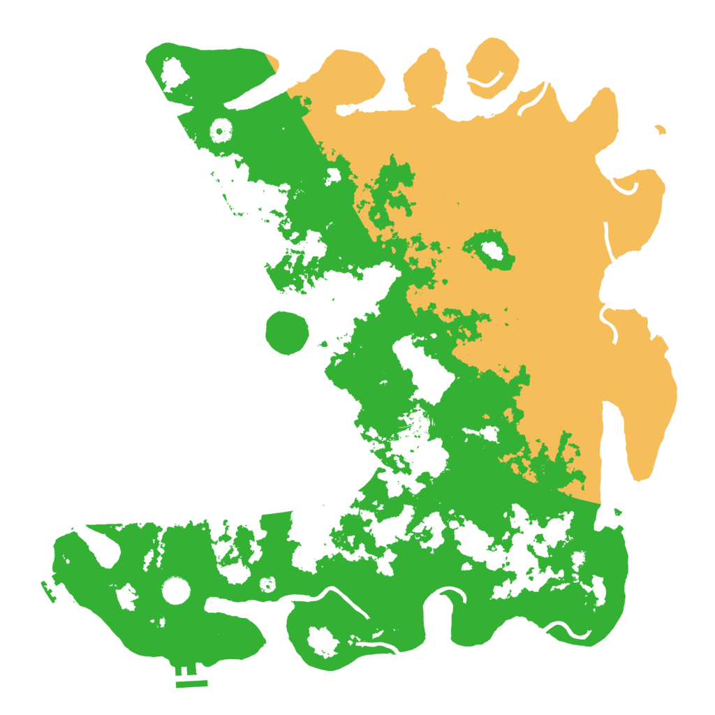 Biome Rust Map: Procedural Map, Size: 4550, Seed: 109316119