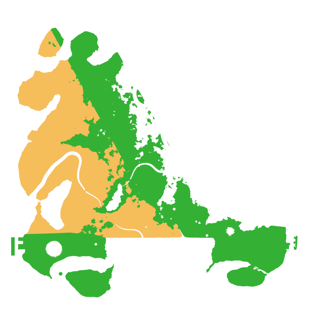 Biome Rust Map: Procedural Map, Size: 3500, Seed: 345379599