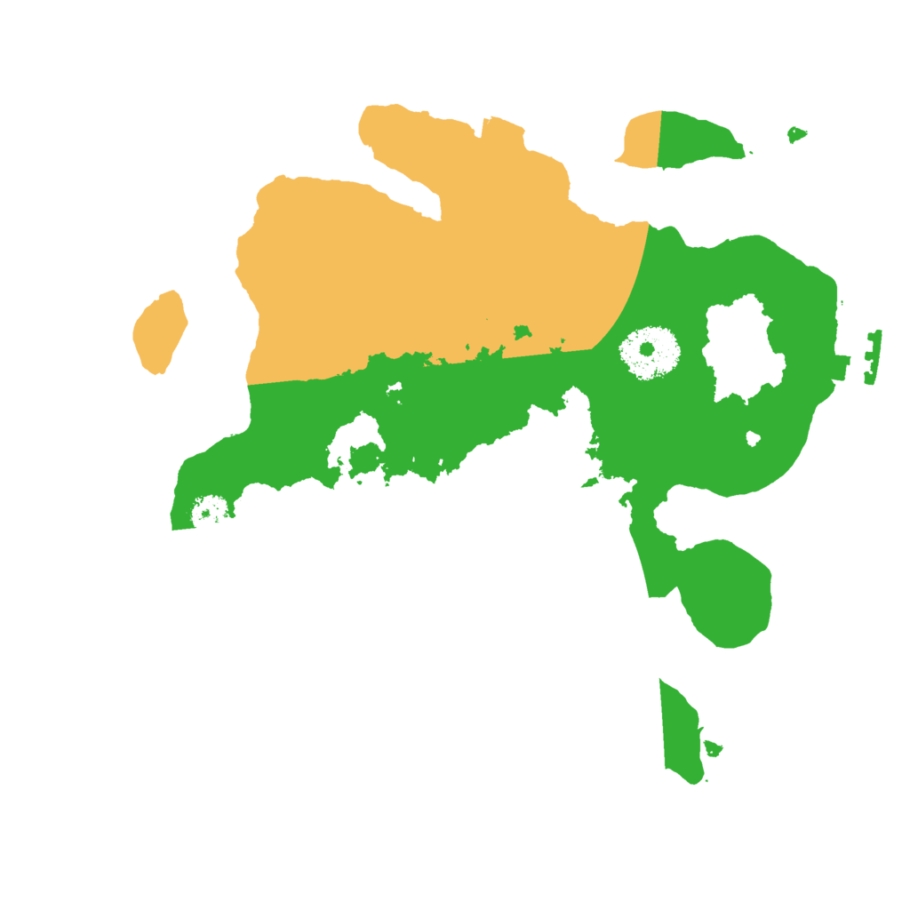 Biome Rust Map: Procedural Map, Size: 2500, Seed: 1594698234