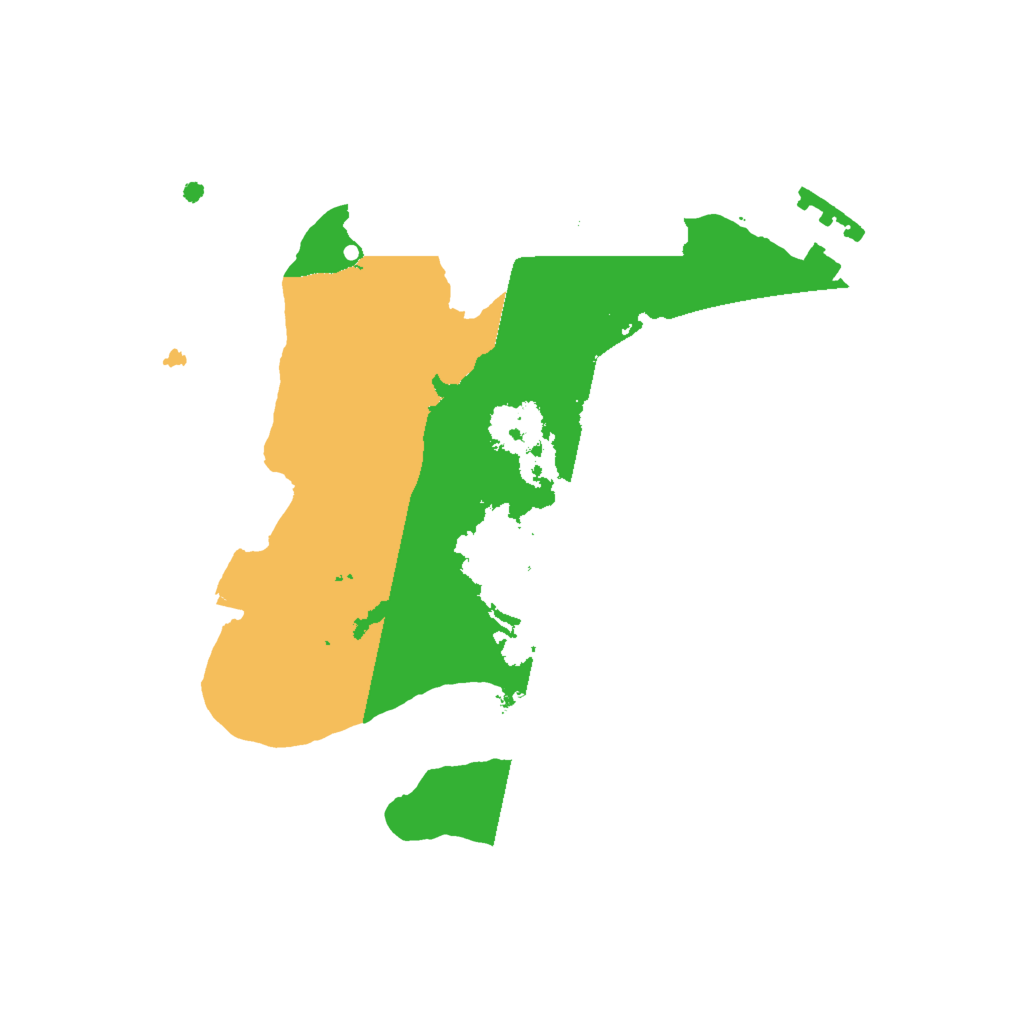 Biome Rust Map: Procedural Map, Size: 2000, Seed: 151057952