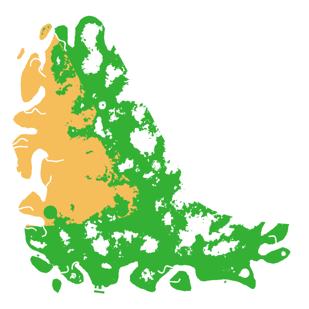 Biome Rust Map: Procedural Map, Size: 6000, Seed: 808115371
