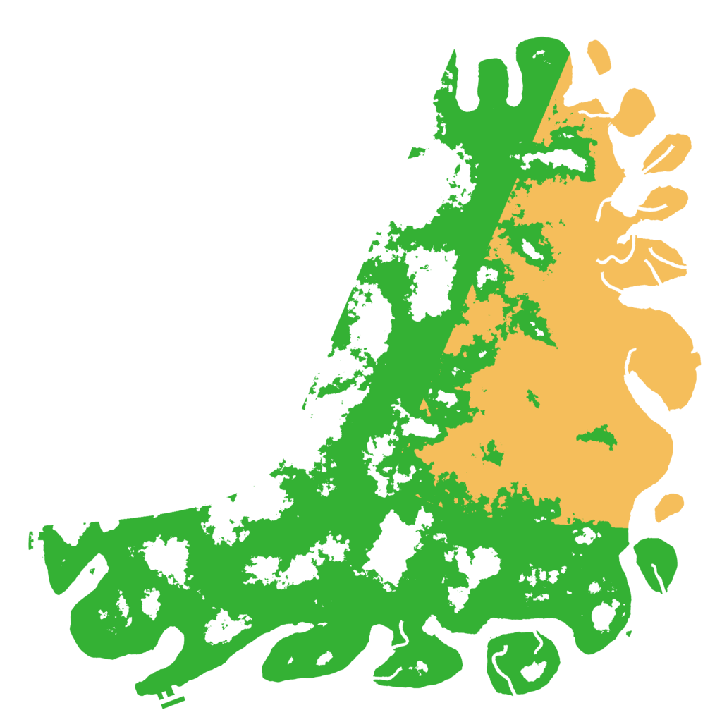 Biome Rust Map: Procedural Map, Size: 6000, Seed: 15312452
