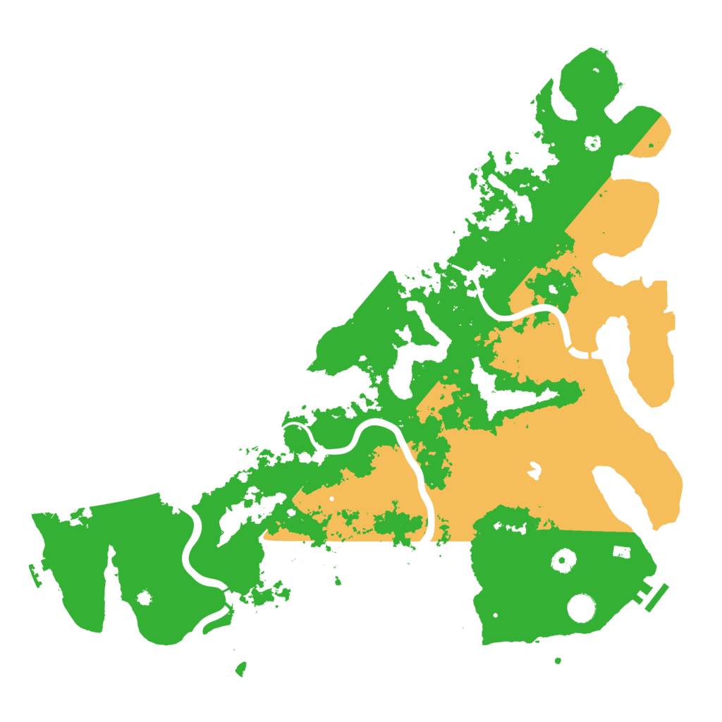 Biome Rust Map: Procedural Map, Size: 4500, Seed: 1642047390