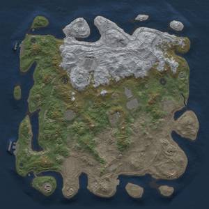 Thumbnail Rust Map: Procedural Map, Size: 4500, Seed: 1469001363, 19 Monuments