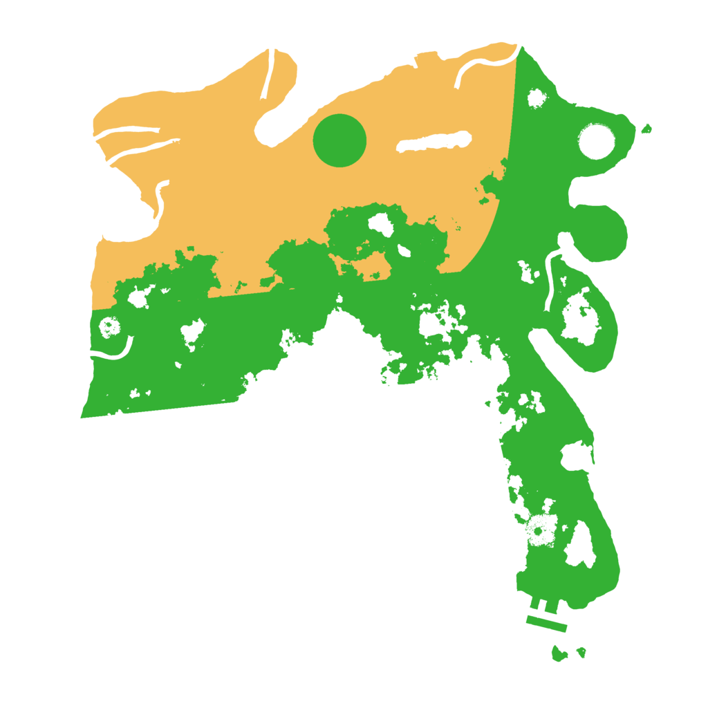 Biome Rust Map: Procedural Map, Size: 3500, Seed: 638425323