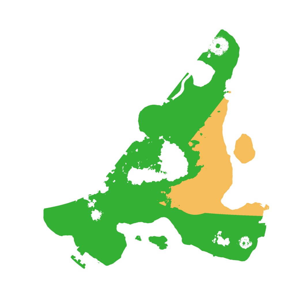 Biome Rust Map: Procedural Map, Size: 2500, Seed: 1179853995