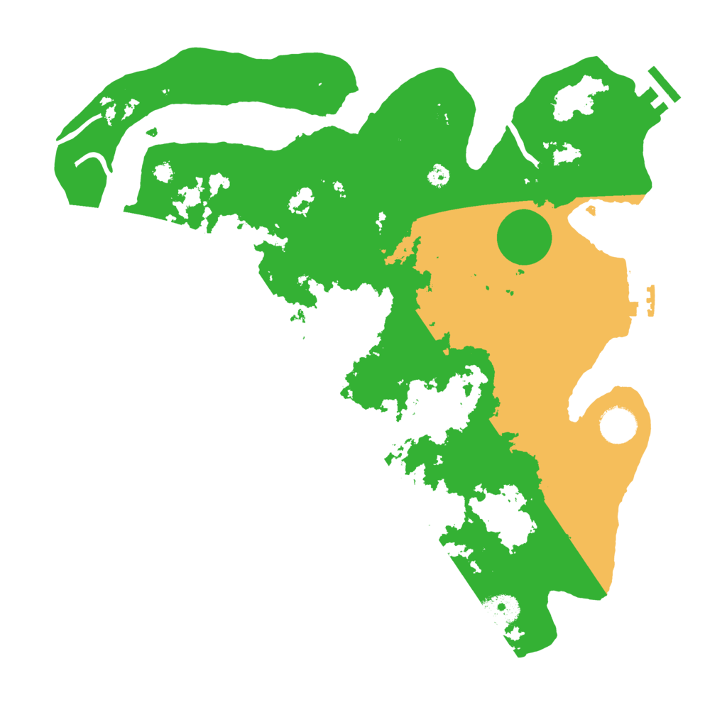 Biome Rust Map: Procedural Map, Size: 3500, Seed: 560774847