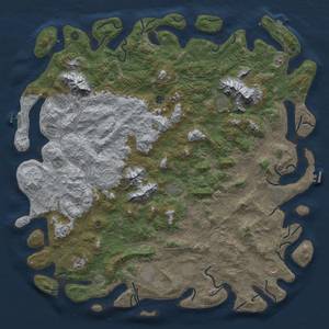 Thumbnail Rust Map: Procedural Map, Size: 6000, Seed: 514729330, 19 Monuments