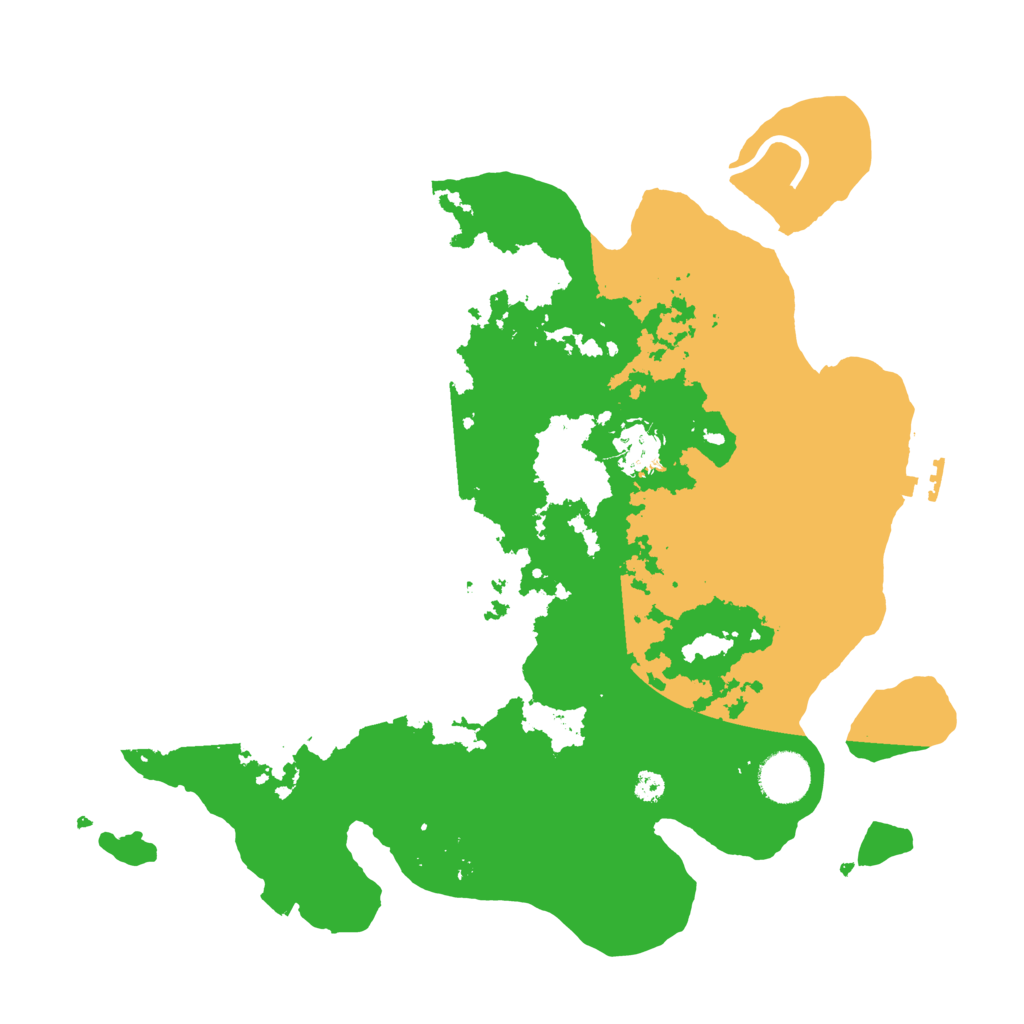 Biome Rust Map: Procedural Map, Size: 3500, Seed: 43421