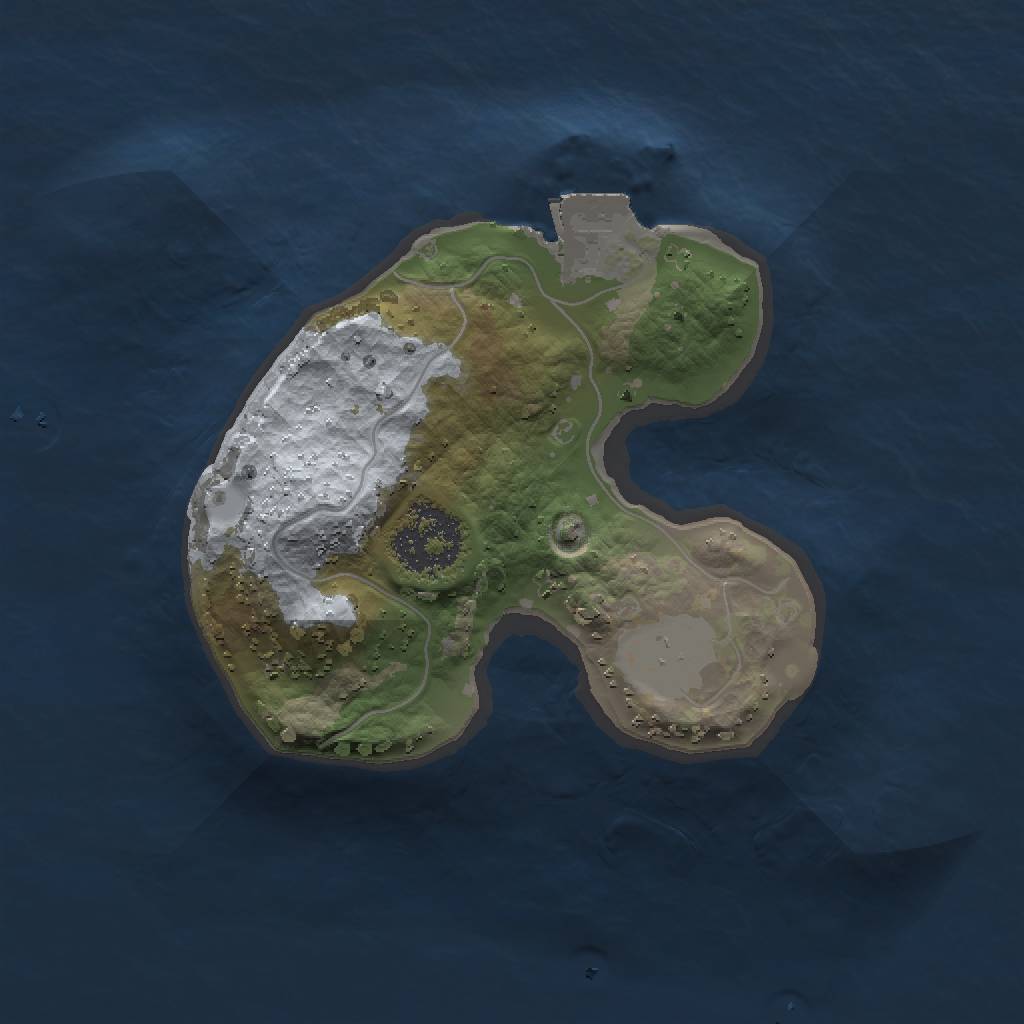 Rust Map: Procedural Map, Size: 1500, Seed: 507313433, 3 Monuments