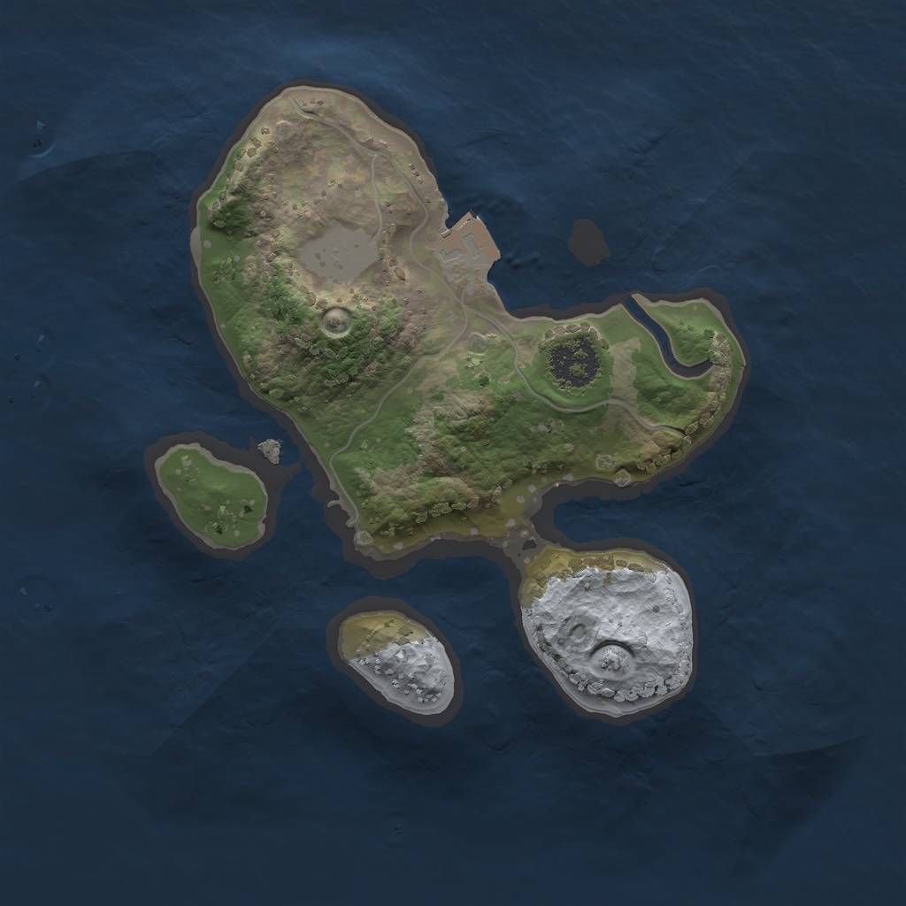 Rust Map: Procedural Map, Size: 1900, Seed: 14563, 3 Monuments