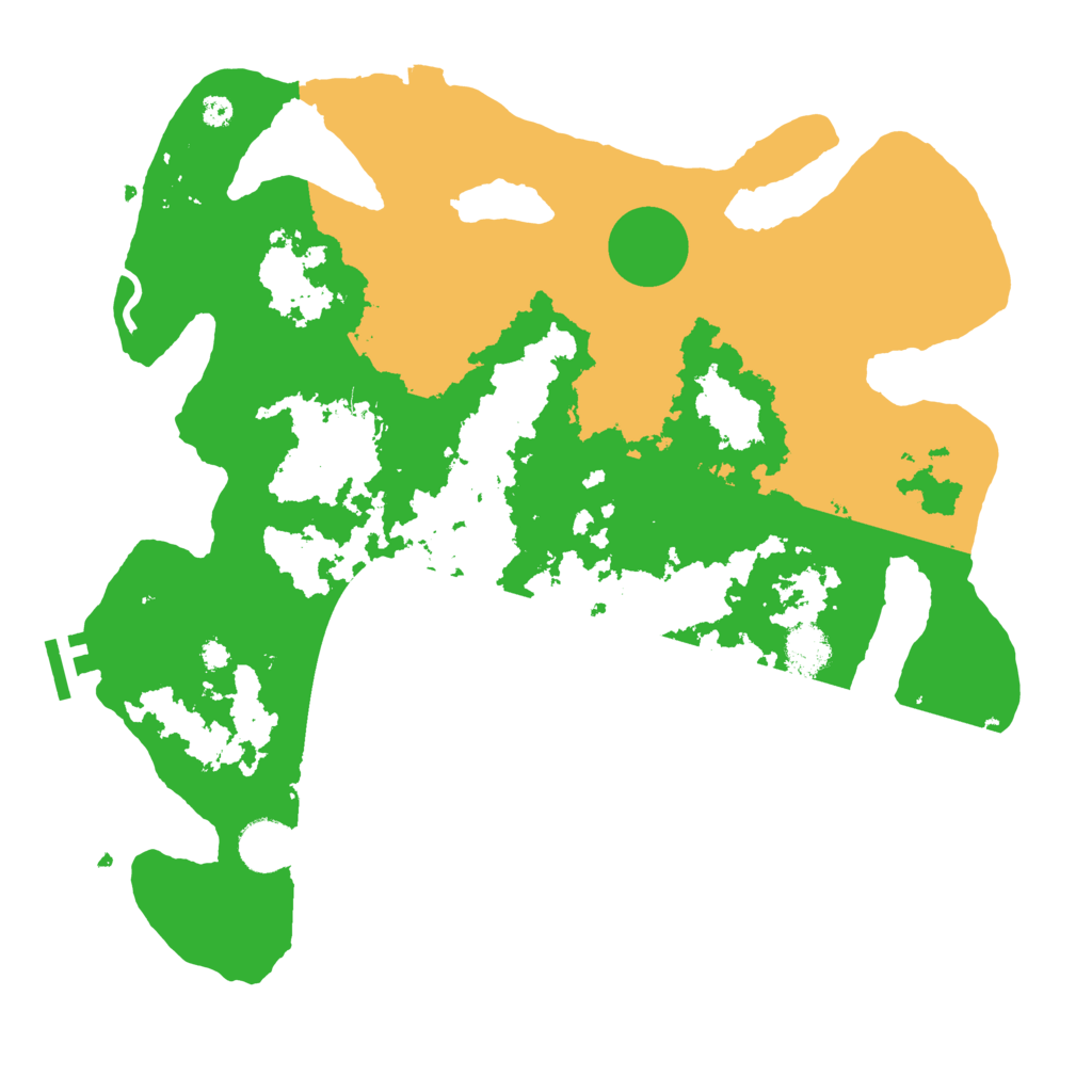 Biome Rust Map: Procedural Map, Size: 3600, Seed: 208