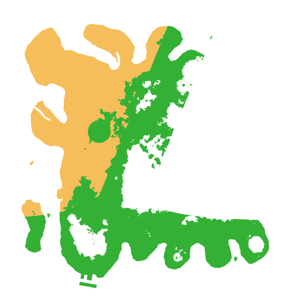 Biome Rust Map: Procedural Map, Size: 3500, Seed: 190940381