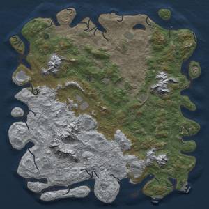 Thumbnail Rust Map: Procedural Map, Size: 6000, Seed: 868643903, 19 Monuments