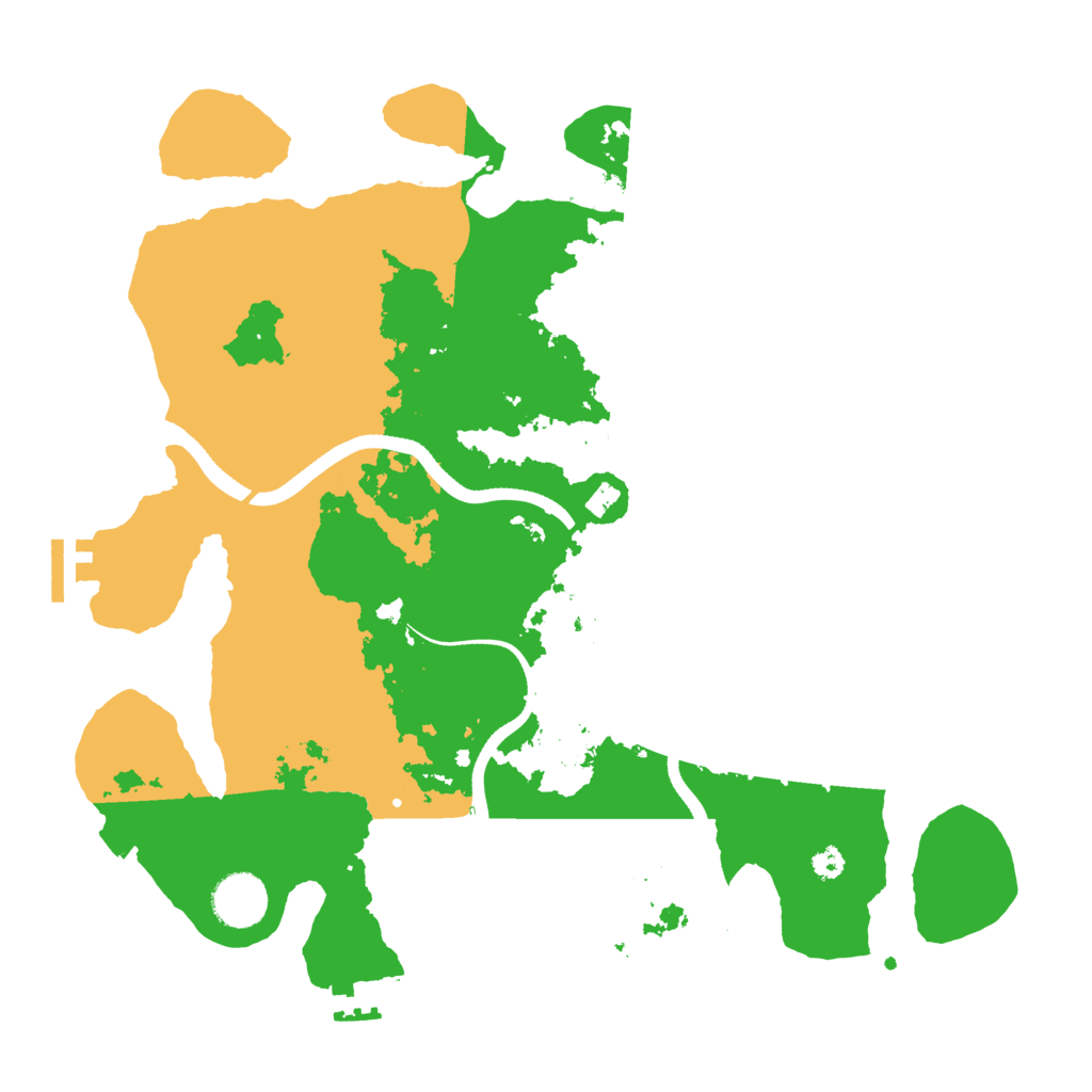 Biome Rust Map: Procedural Map, Size: 3500, Seed: 7653608