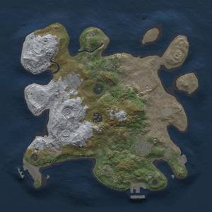 Thumbnail Rust Map: Procedural Map, Size: 3000, Seed: 2468456, 12 Monuments