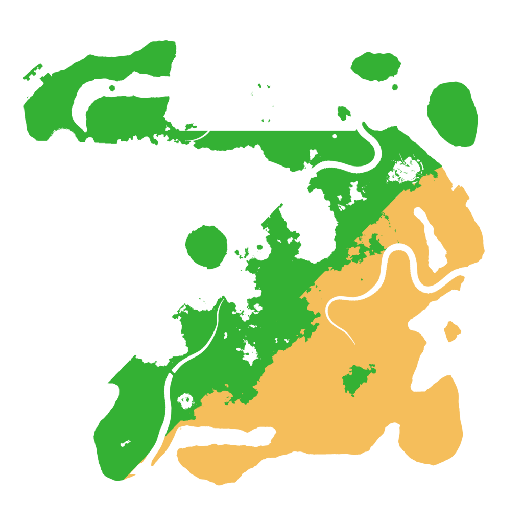 Biome Rust Map: Procedural Map, Size: 3500, Seed: 1155229925