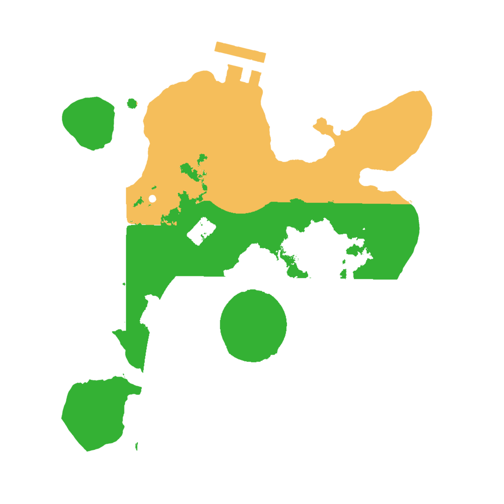 Biome Rust Map: Procedural Map, Size: 2000, Seed: 13333337