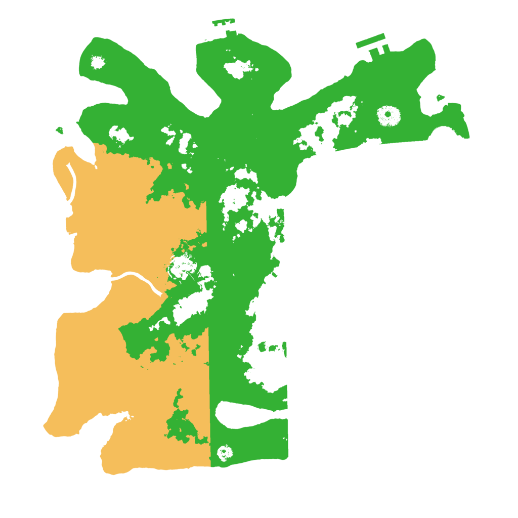 Biome Rust Map: Procedural Map, Size: 3500, Seed: 160496