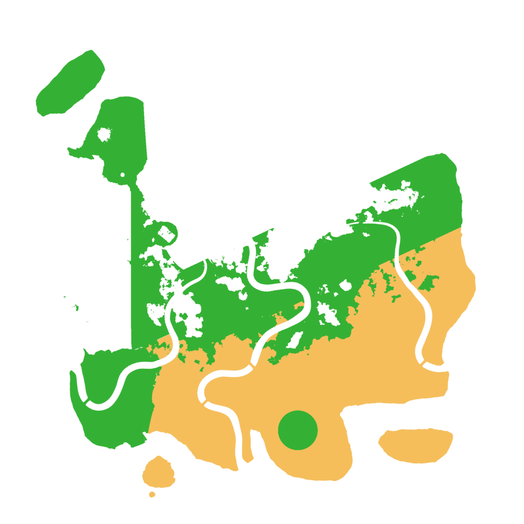 Biome Rust Map: Procedural Map, Size: 3500, Seed: 287746284