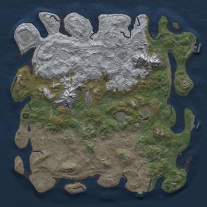 Thumbnail Rust Map: Procedural Map, Size: 5000, Seed: 226667291, 19 Monuments