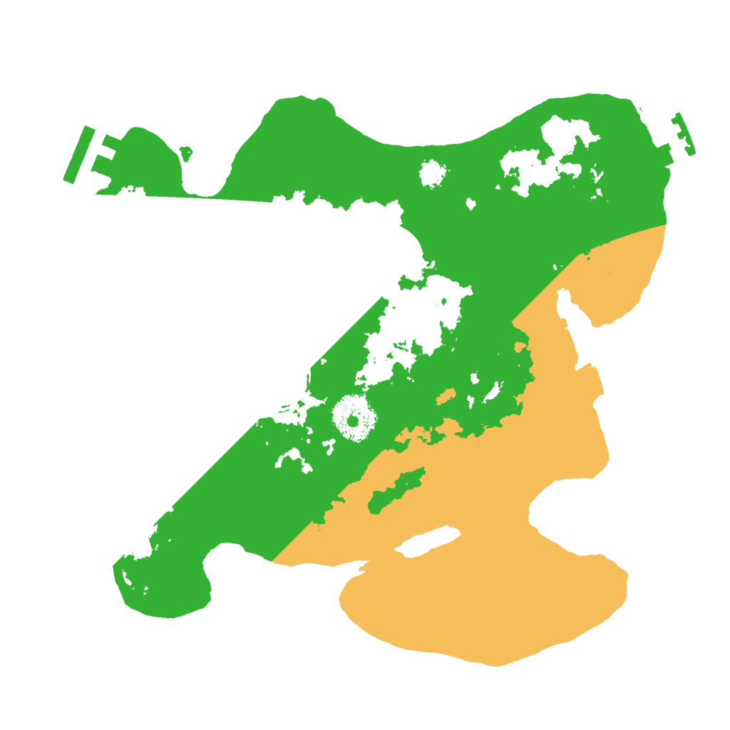 Biome Rust Map: Procedural Map, Size: 2500, Seed: 1291962528