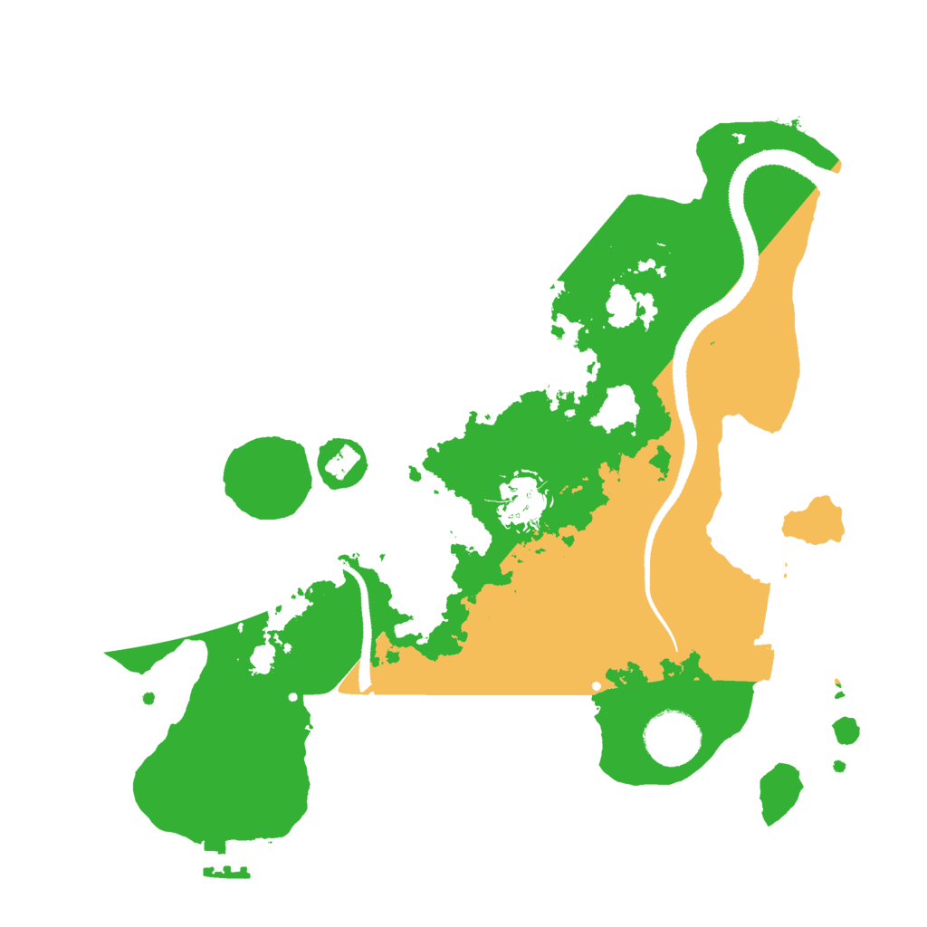 Biome Rust Map: Procedural Map, Size: 3000, Seed: 405586