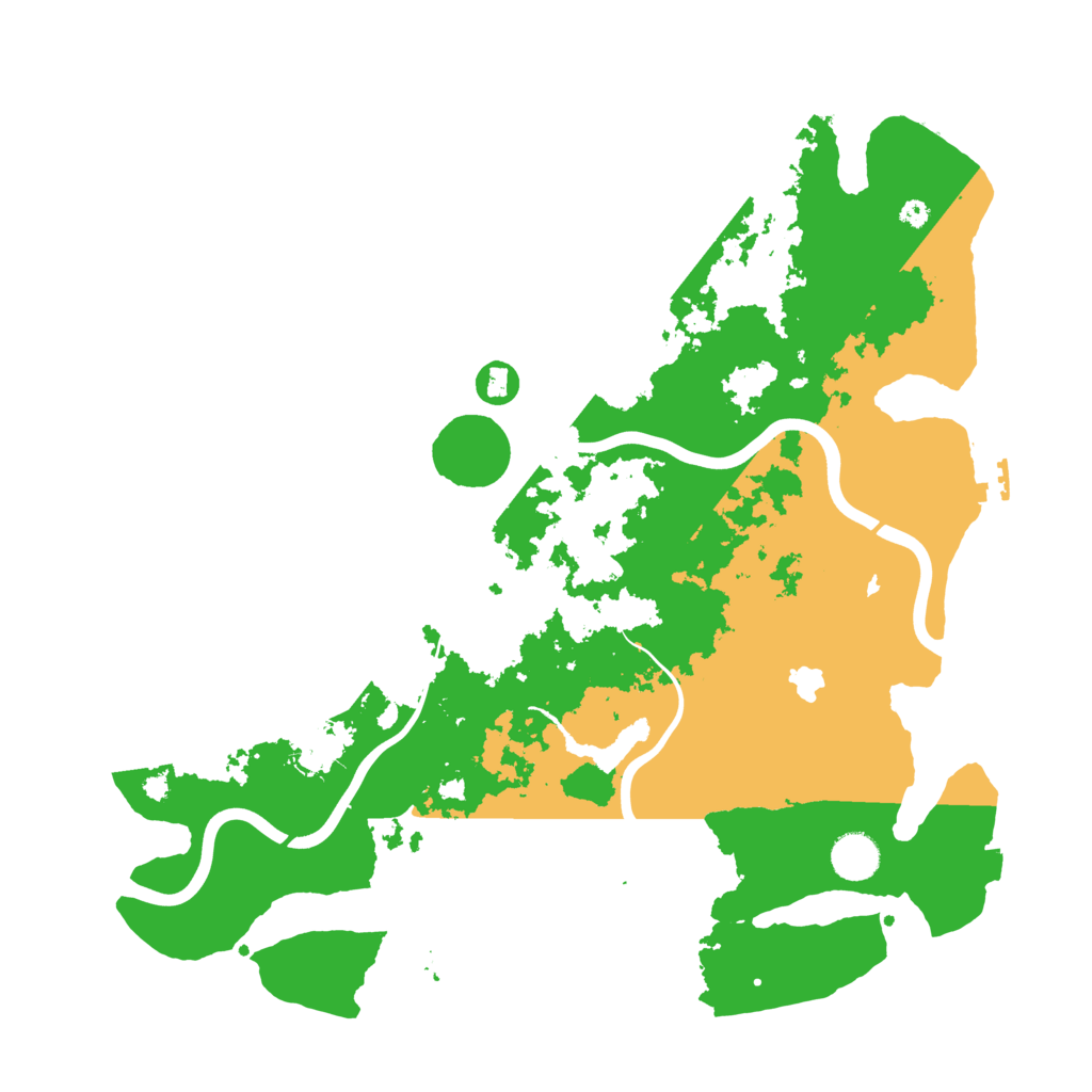 Biome Rust Map: Procedural Map, Size: 4000, Seed: 513219