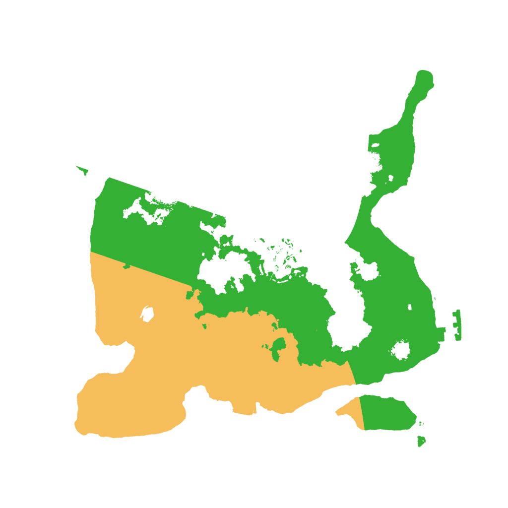Biome Rust Map: Procedural Map, Size: 2500, Seed: 2654810