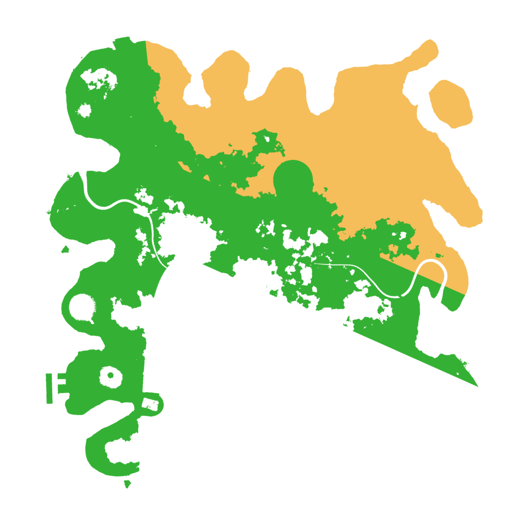 Biome Rust Map: Procedural Map, Size: 3500, Seed: 9688