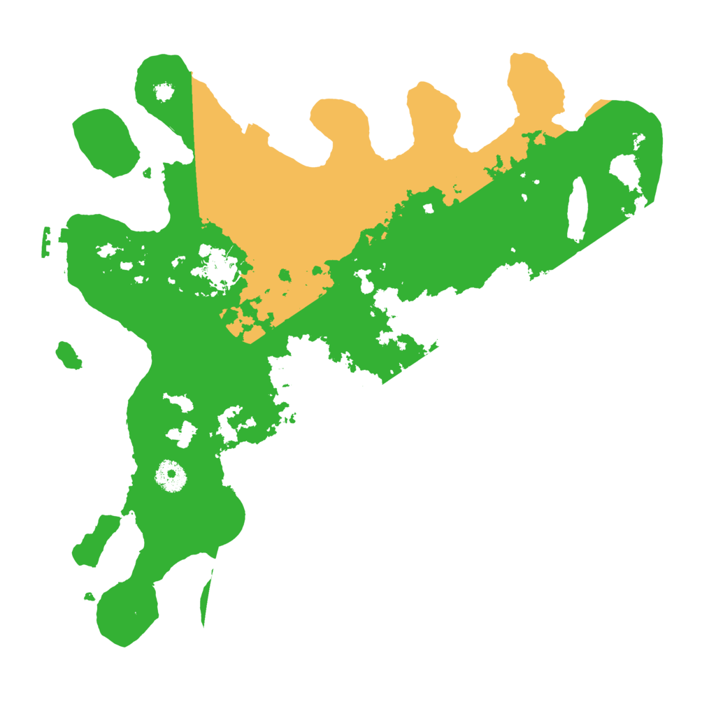 Biome Rust Map: Procedural Map, Size: 3500, Seed: 499739