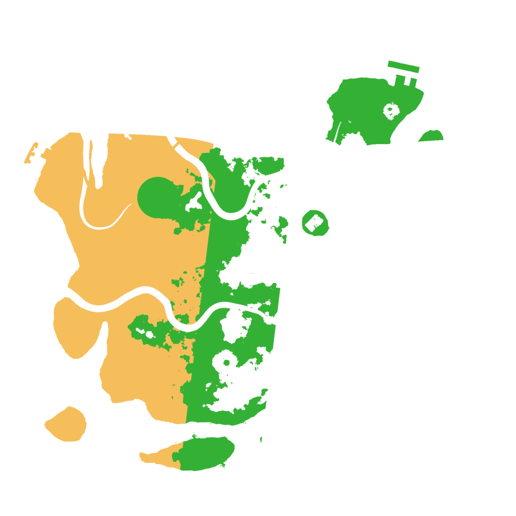 Biome Rust Map: Procedural Map, Size: 3300, Seed: 641136502