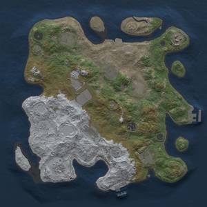 Thumbnail Rust Map: Procedural Map, Size: 3500, Seed: 652674495, 18 Monuments