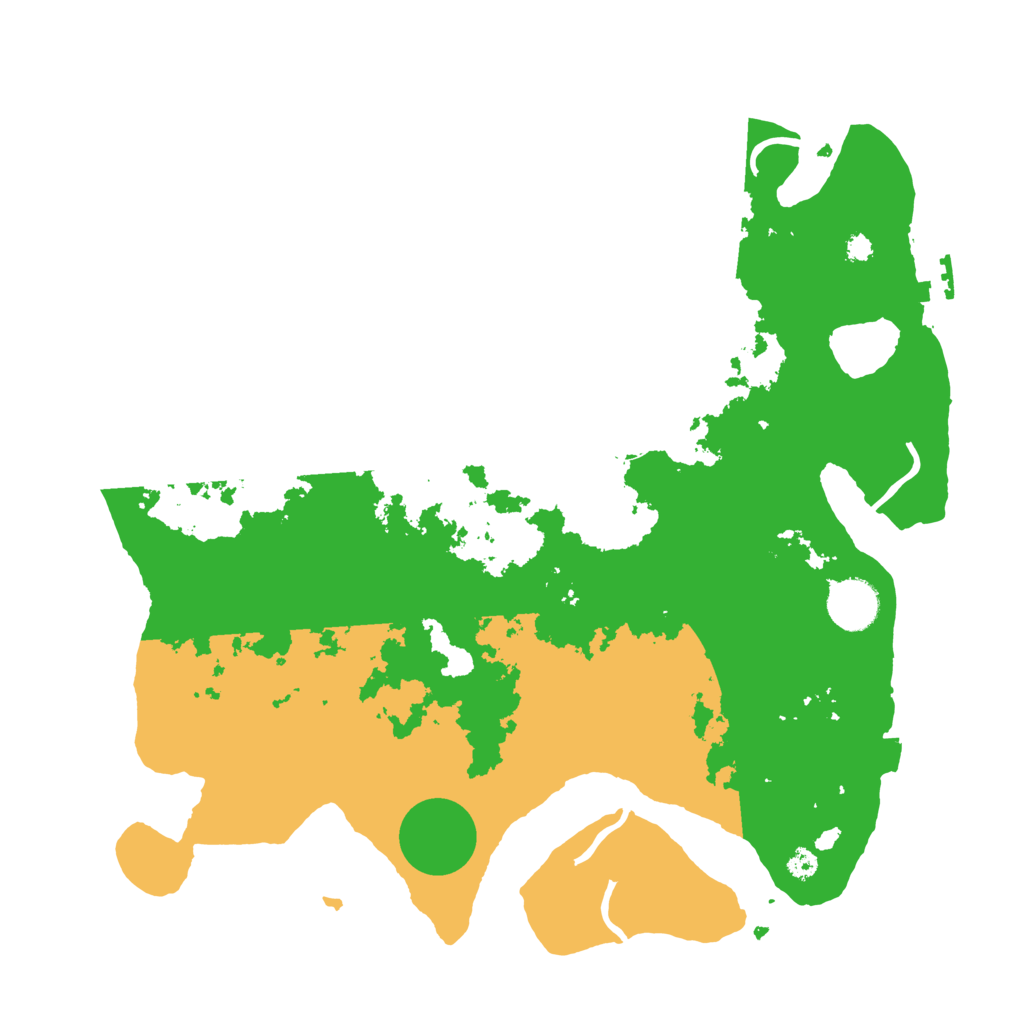 Biome Rust Map: Procedural Map, Size: 3500, Seed: 383337773