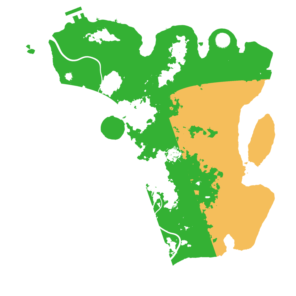 Biome Rust Map: Procedural Map, Size: 3500, Seed: 2115075321