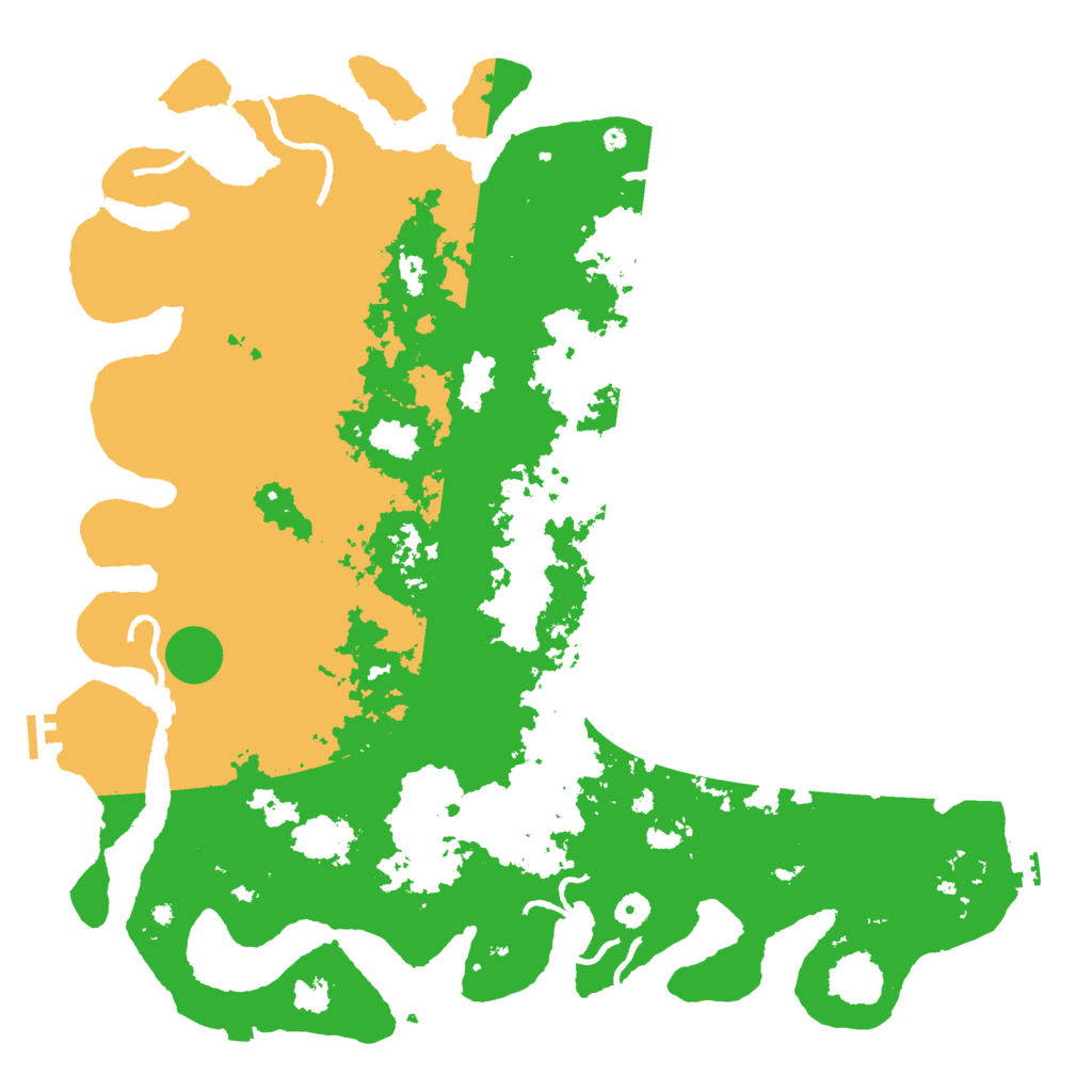 Biome Rust Map: Procedural Map, Size: 5000, Seed: 848464623