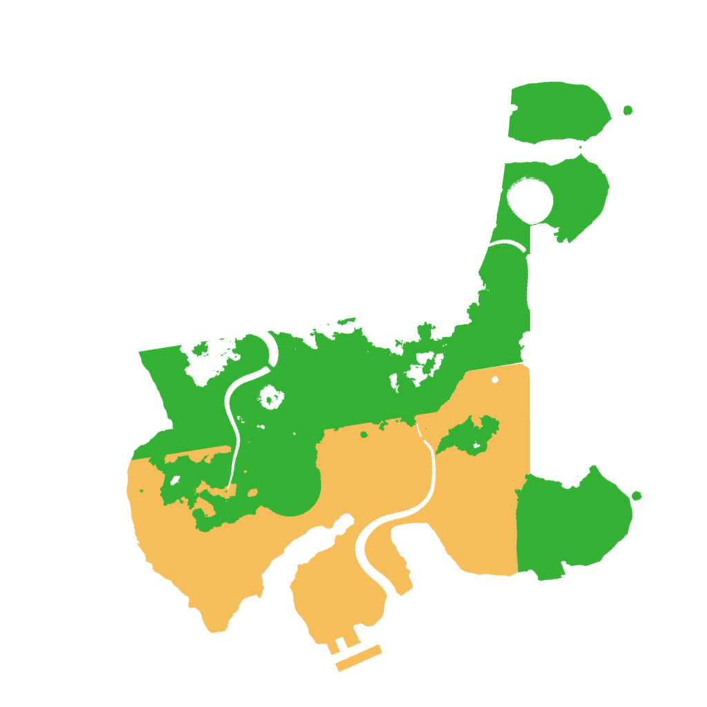 Biome Rust Map: Procedural Map, Size: 3000, Seed: 834563562