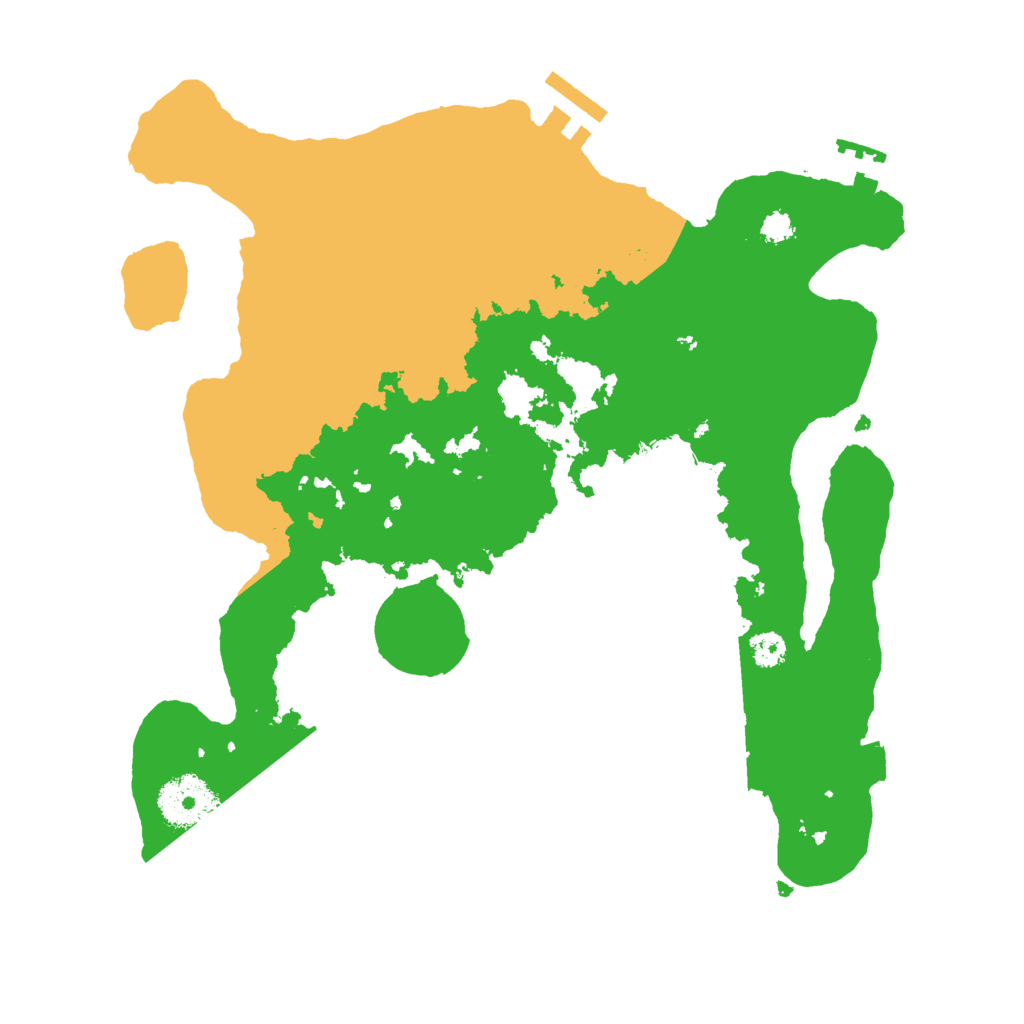 Biome Rust Map: Procedural Map, Size: 3000, Seed: 1139671628