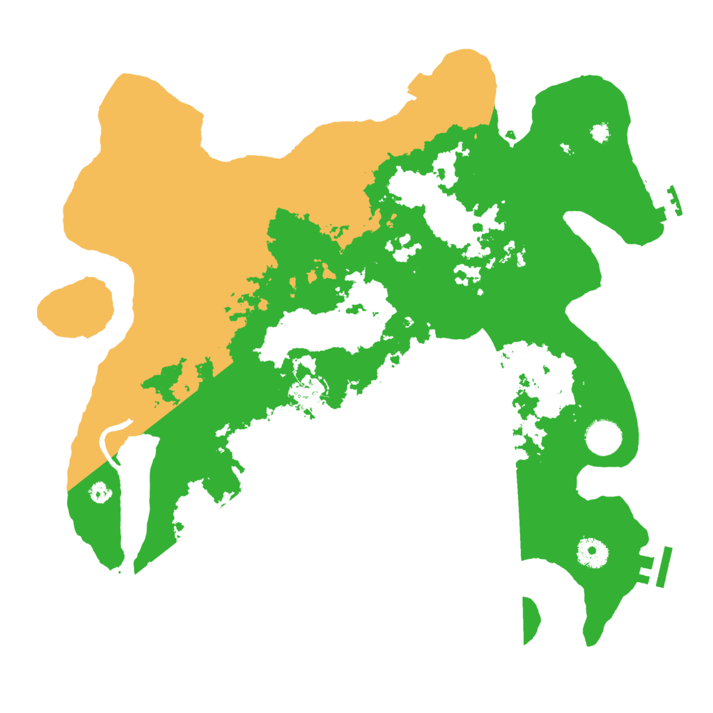 Biome Rust Map: Procedural Map, Size: 3500, Seed: 100708600