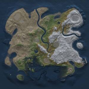 Thumbnail Rust Map: Procedural Map, Size: 3500, Seed: 1317165332, 14 Monuments