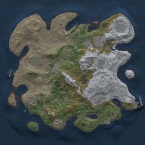 Thumbnail Rust Map: Procedural Map, Size: 3500, Seed: 1317165332, 18 Monuments