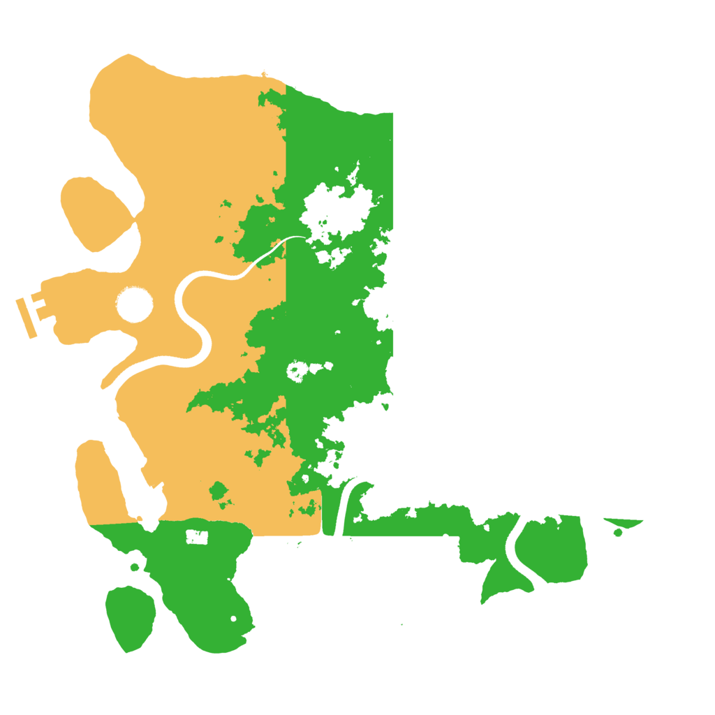 Biome Rust Map: Procedural Map, Size: 3500, Seed: 636111843