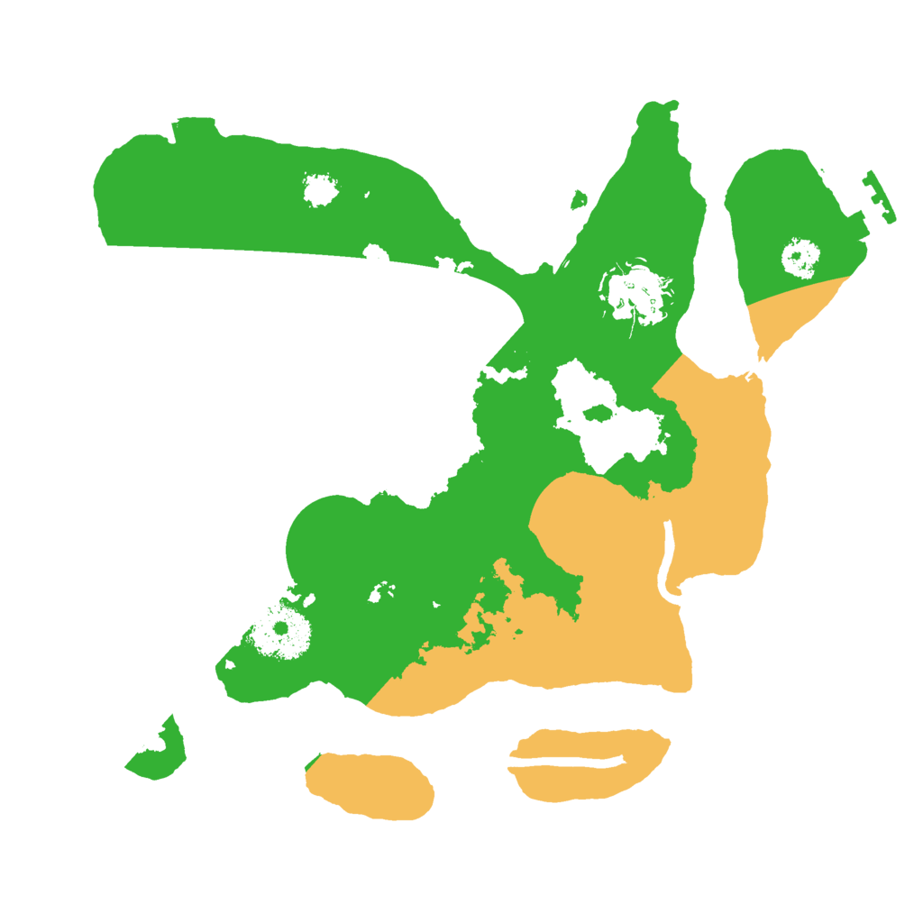 Biome Rust Map: Procedural Map, Size: 2500, Seed: 124955087