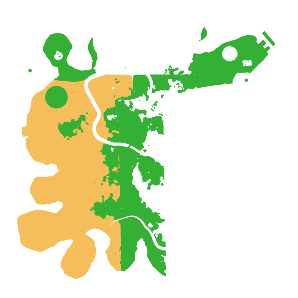 Biome Rust Map: Procedural Map, Size: 3500, Seed: 1050383378
