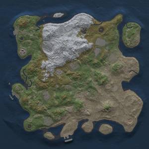 Thumbnail Rust Map: Procedural Map, Size: 4000, Seed: 1593910974, 19 Monuments