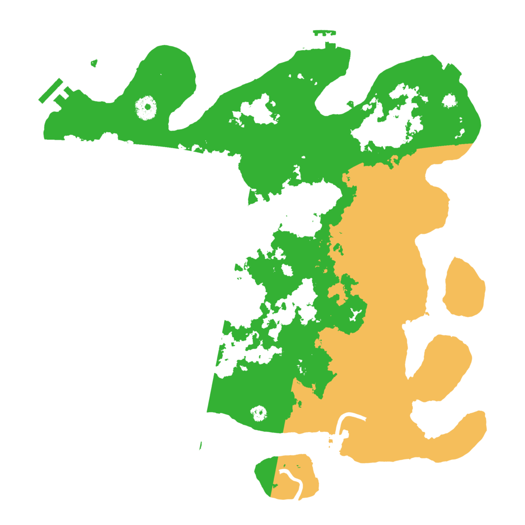 Biome Rust Map: Procedural Map, Size: 3500, Seed: 298693858