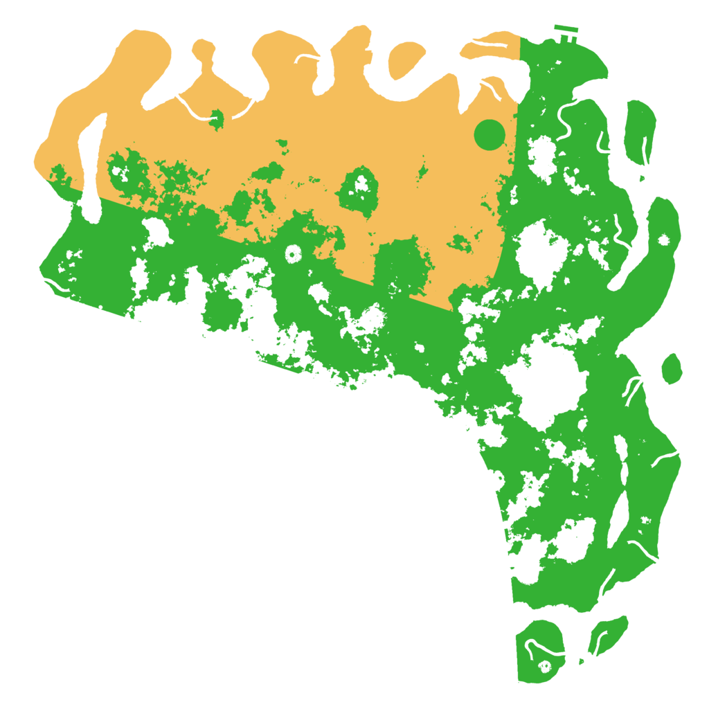 Biome Rust Map: Procedural Map, Size: 6000, Seed: 888888800