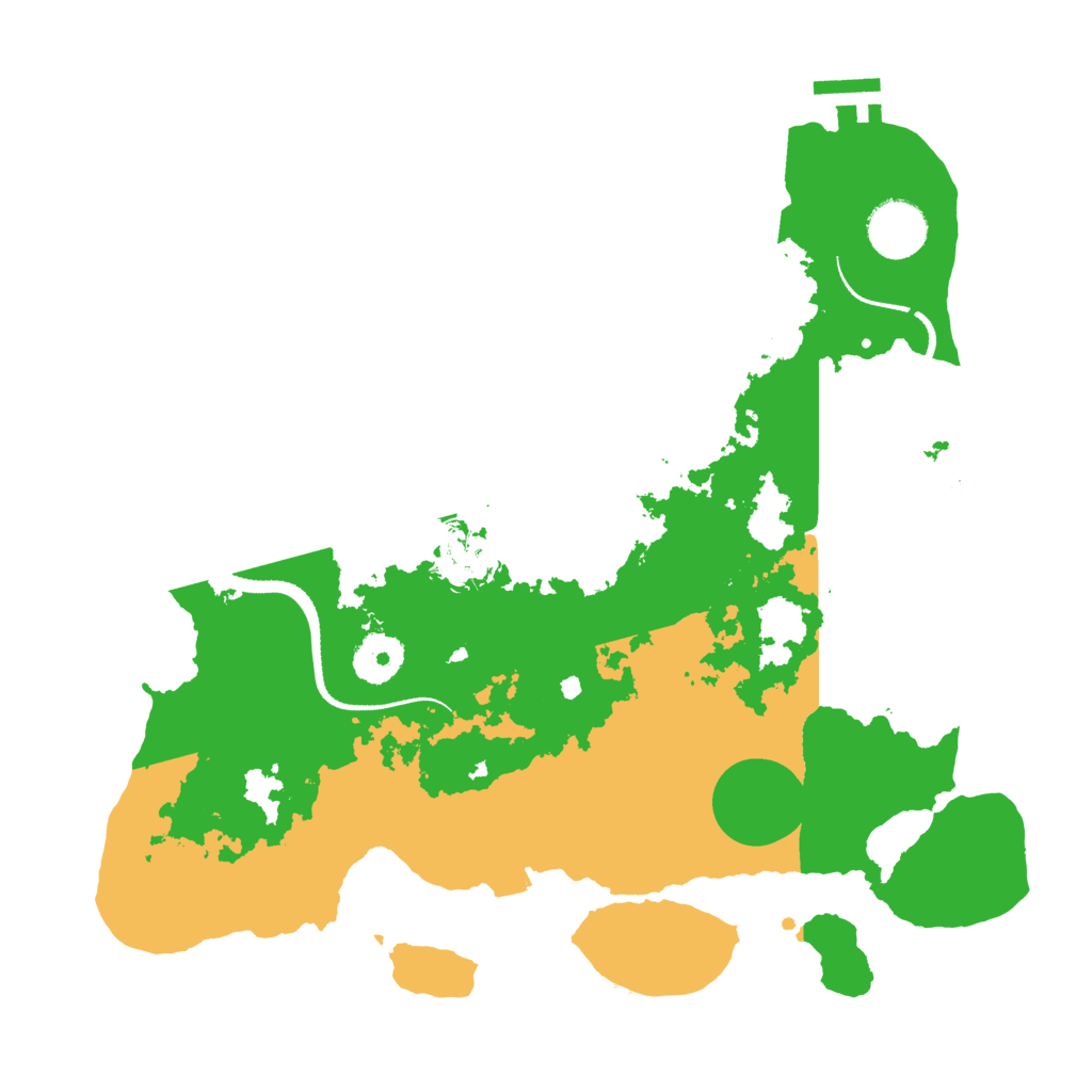 Biome Rust Map: Procedural Map, Size: 3300, Seed: 152054264