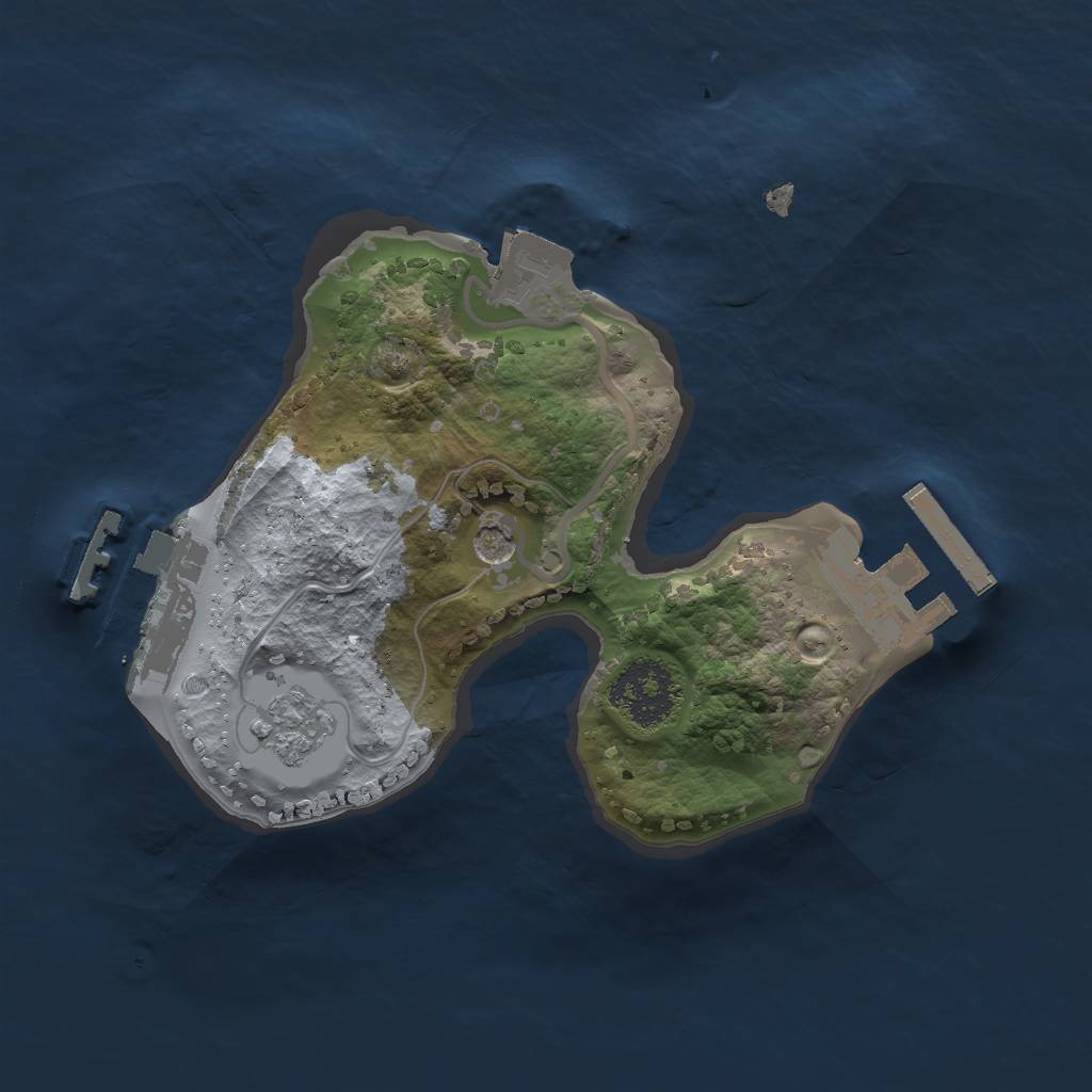 Rust Map: Procedural Map, Size: 1750, Seed: 421990759, 7 Monuments